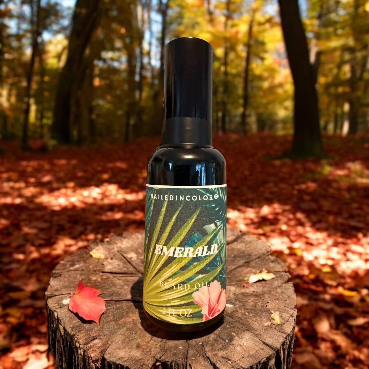 Emerald Beard Oil for Men by NailedInColor Skin Protection Beard Care Grooming Health