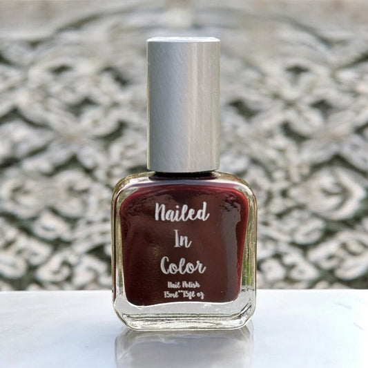 Gothic Kiss-Deep Dark Maroon Red Polish, Women's, Teens Nail Color, Cosmetic, 15ml by NailedInColor®