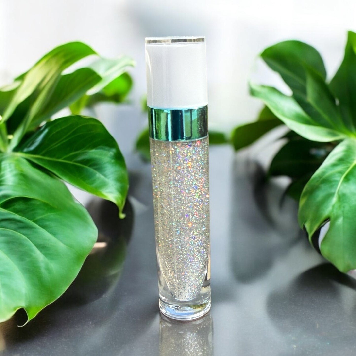 Lip Twinkle by NailedInColor  Holographic Silver Lip Gloss Glitter Moisturizer Lip Sparkle