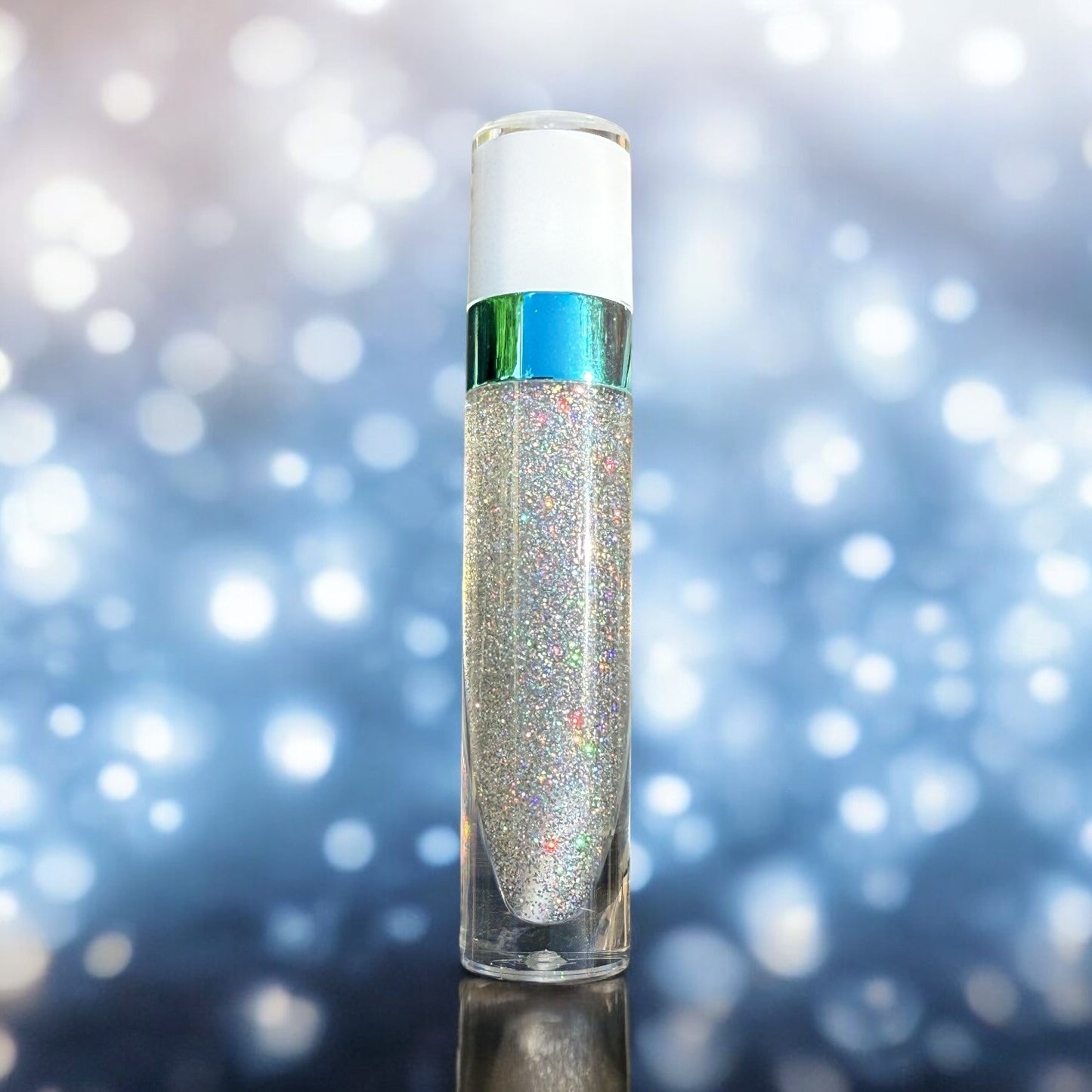 Lip Twinkle by NailedInColor  Holographic Silver Lip Gloss Glitter Moisturizer Lip Sparkle